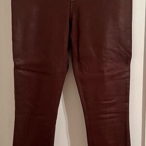 L'AGENCE Brown Skinny Jeans with Sleek Silhouette